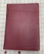New cover red goat hide with border embossment